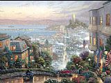 Lombard Street by Thomas Kinkade